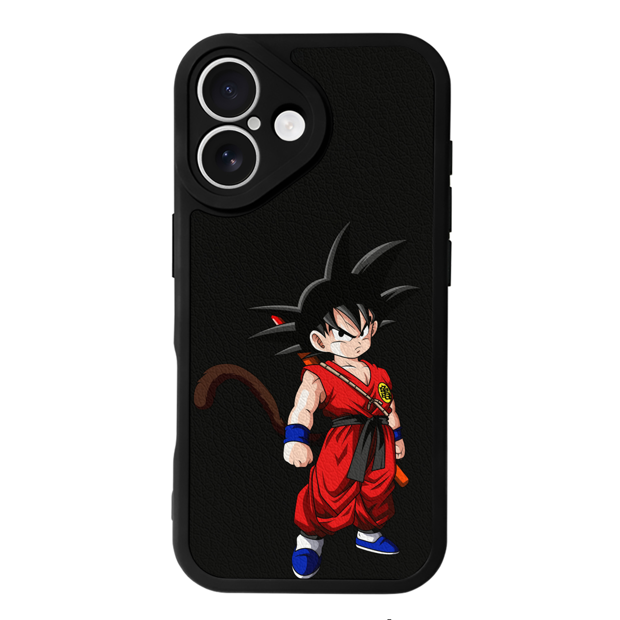（画像用） ドラゴンボール 孫悟空（そん ごくう）Son Goku カカロット DRAGON BALL Kakarotto 【iPhone 16シリーズ対応】シリコンスマホケース（レザー調） 材質：シリコン